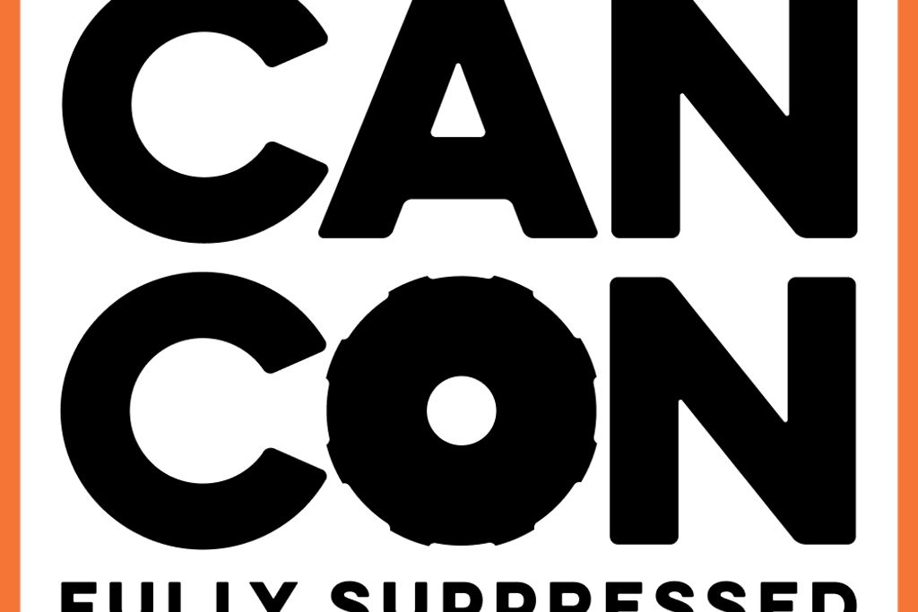 can con fully suppressed logo